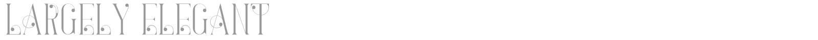 Largely Elegant font preview